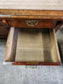 Leather Topped Antique Desk with Brass Handles