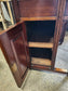 Leather Topped Antique Desk with Brass Handles