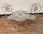 Metal Folding Patio/Garden Furniture Set (One Table, Two Chairs)