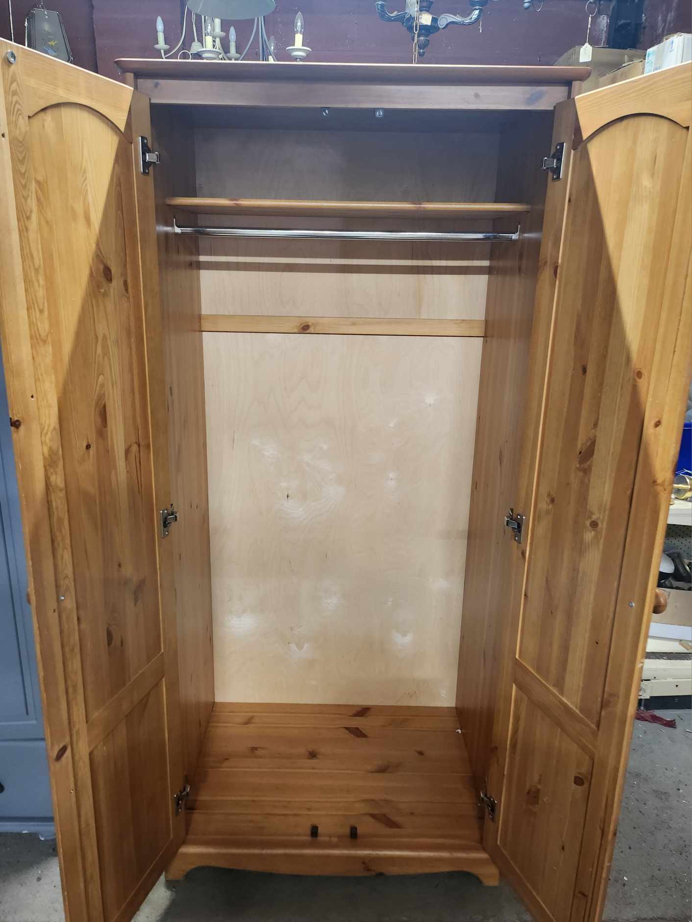 Large Solid Wood Wardrobe