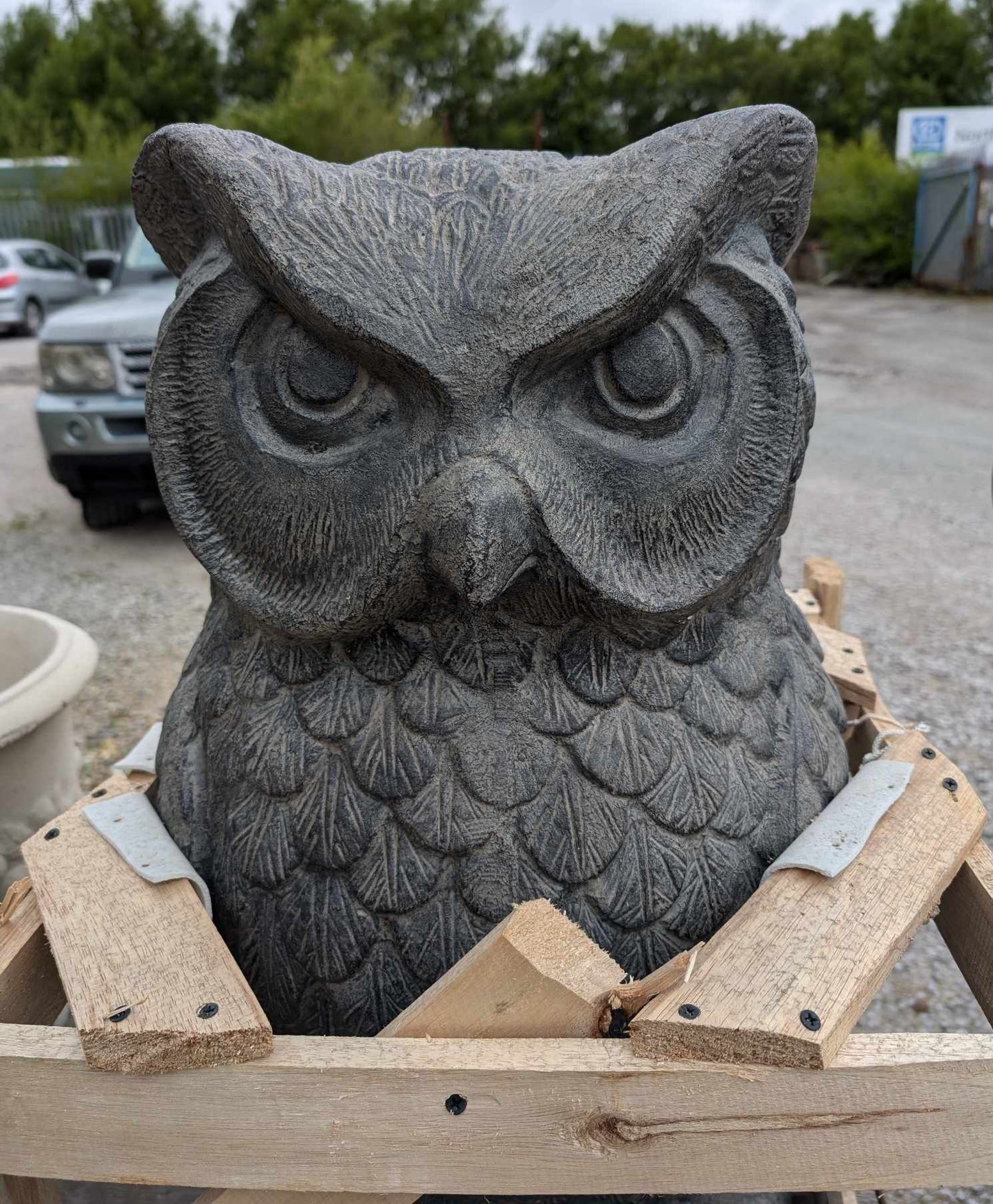 Large Outdoor Owl Ornament in Resin