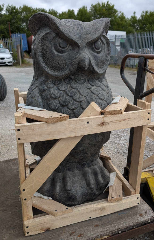 Large Outdoor Owl Ornament in Resin