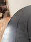 Black Poseur Table with Record Disc Tabletop Design