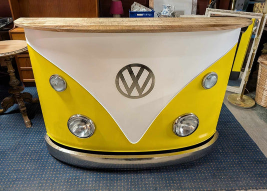 VW Bus Bar Unit in Yellow and White