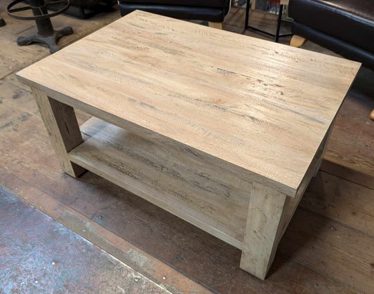 Rectangular Light Wood Coffee Table