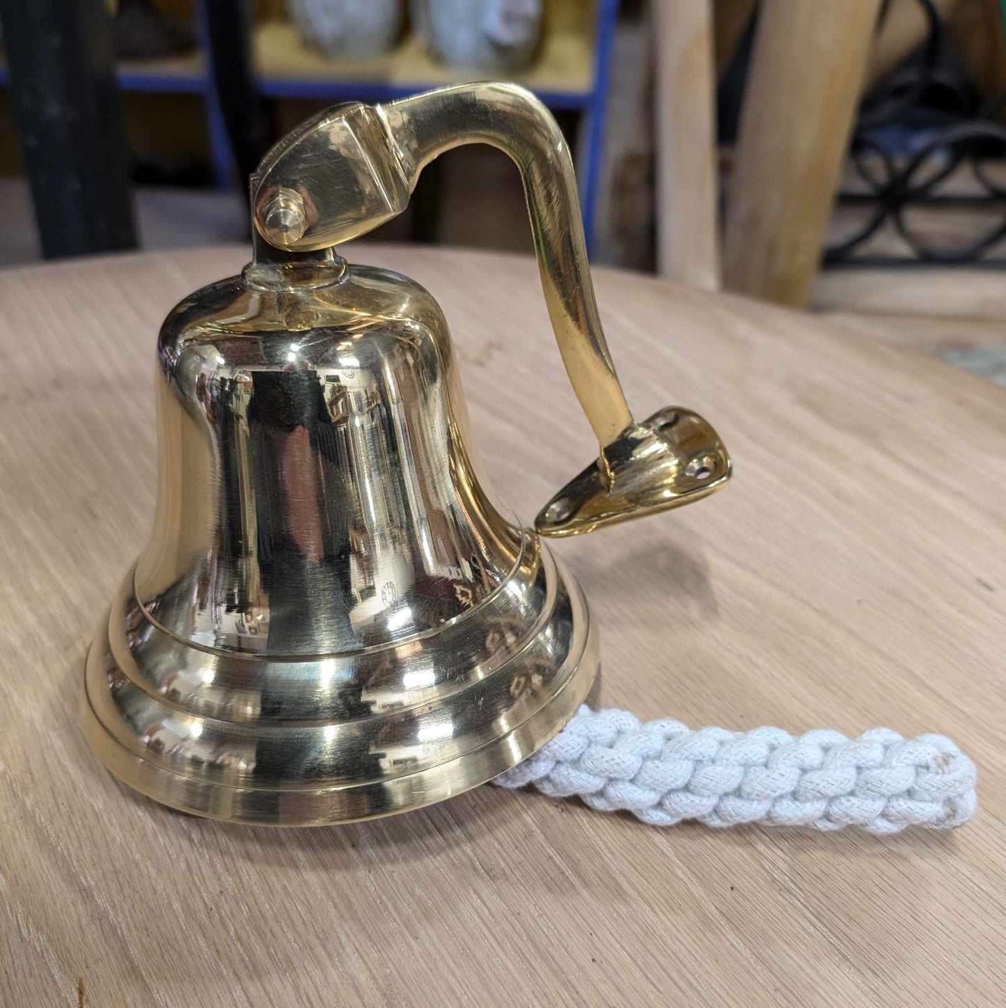 Brass Pub Bell with Mounting Bracket