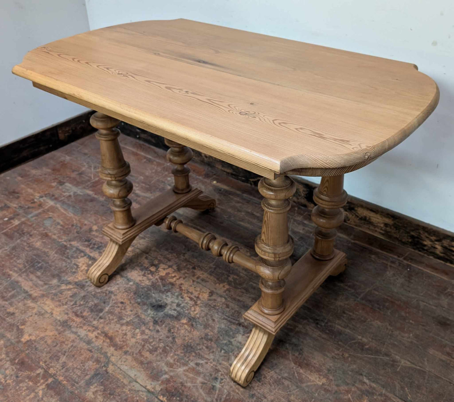 Oblong Wooden Dining Table with Detailed Frame / Legs