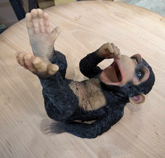 Resin Chimpanzee Novelty Wine Bottle Holder