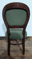 4 x green dining chairs