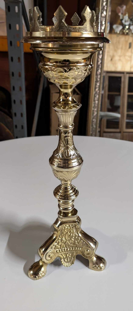 Large Ornate Brass Candlestick