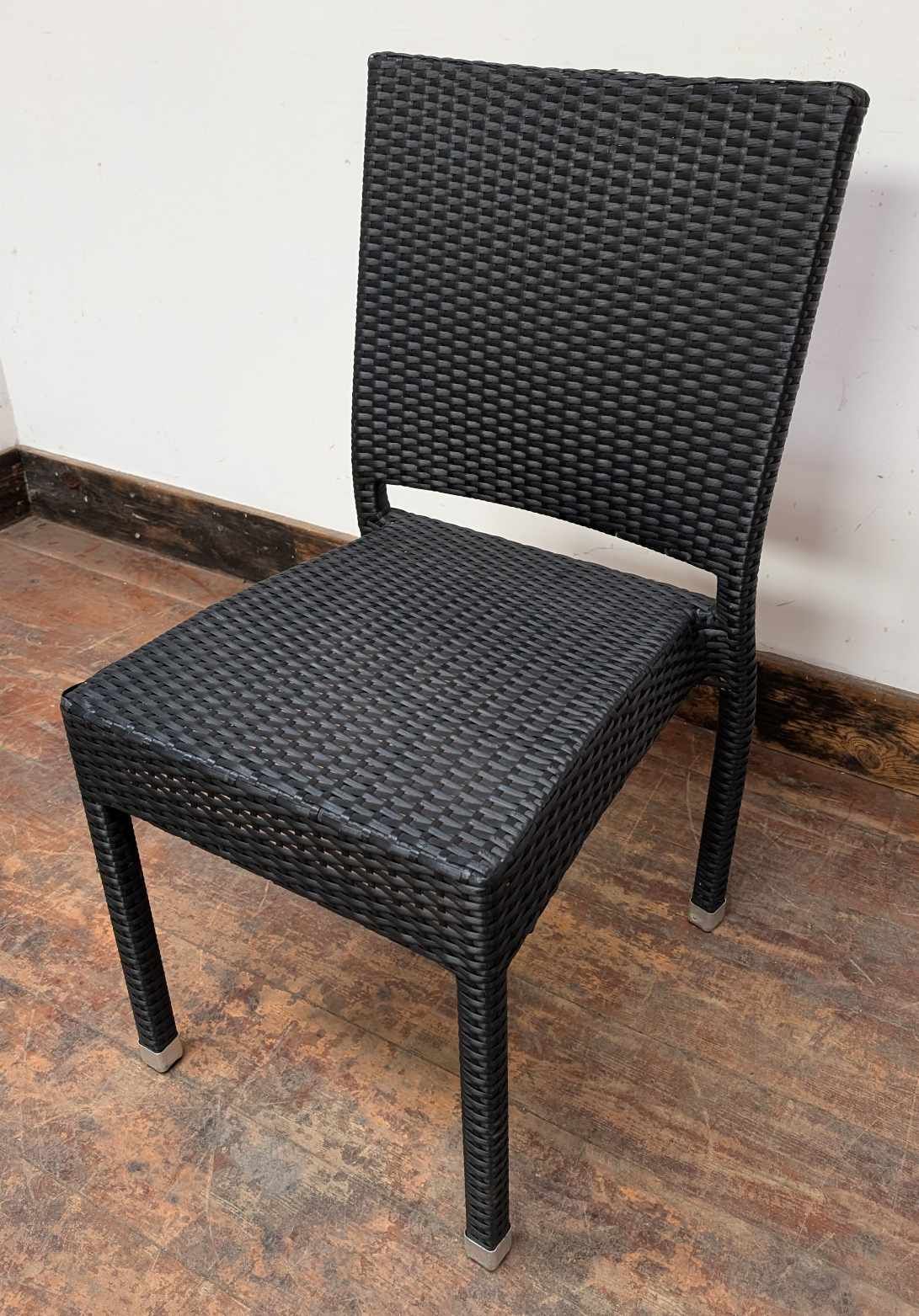 Black Wicker Dining Chair with Metal Feet (Many Available)