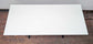 Set of Seven White Lamninate Top Cafe Tables - 3 Large Rectangle, 4 Square