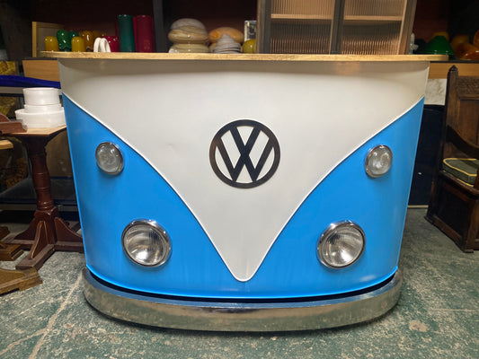 VW Bus Bar Unit in Blue and White