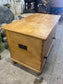 Antique wooden blanket chest