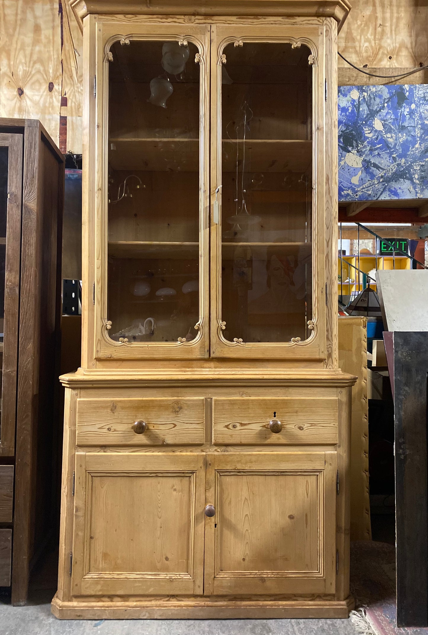 Tall French Cabinet In Antique Pine