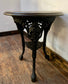 Cast iron pub table