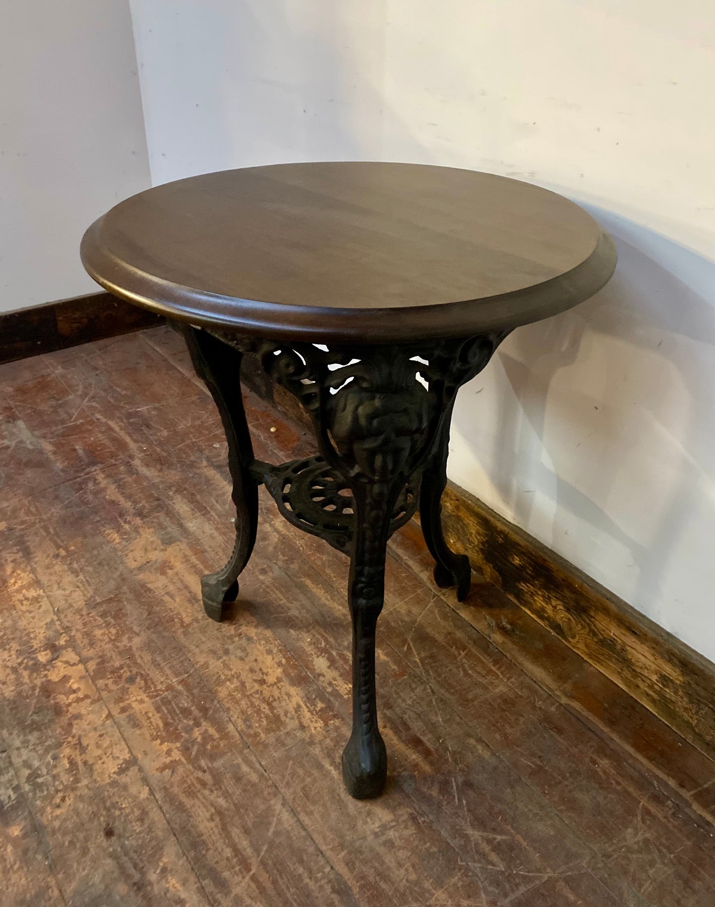 Cast iron pub table