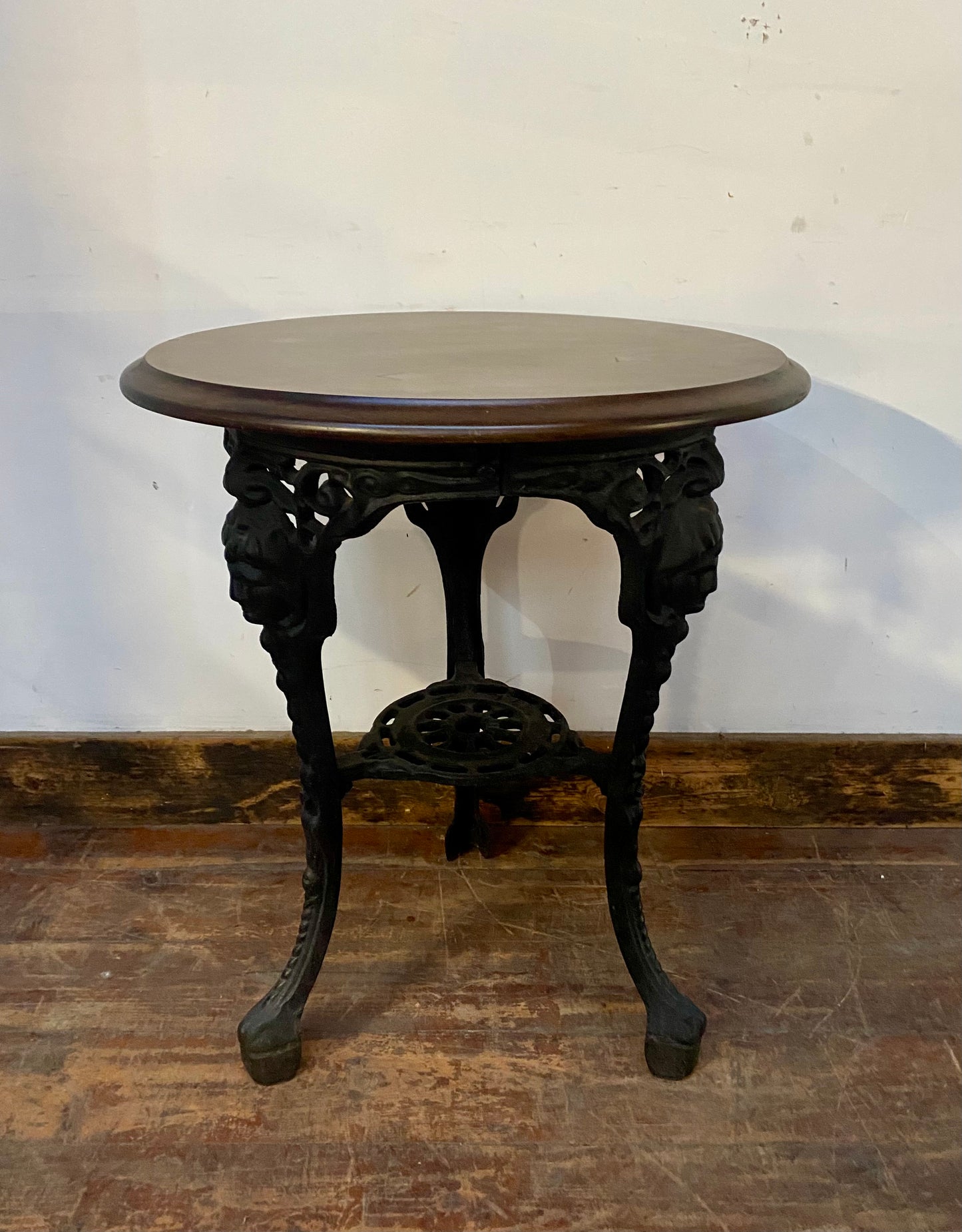 Cast iron pub table