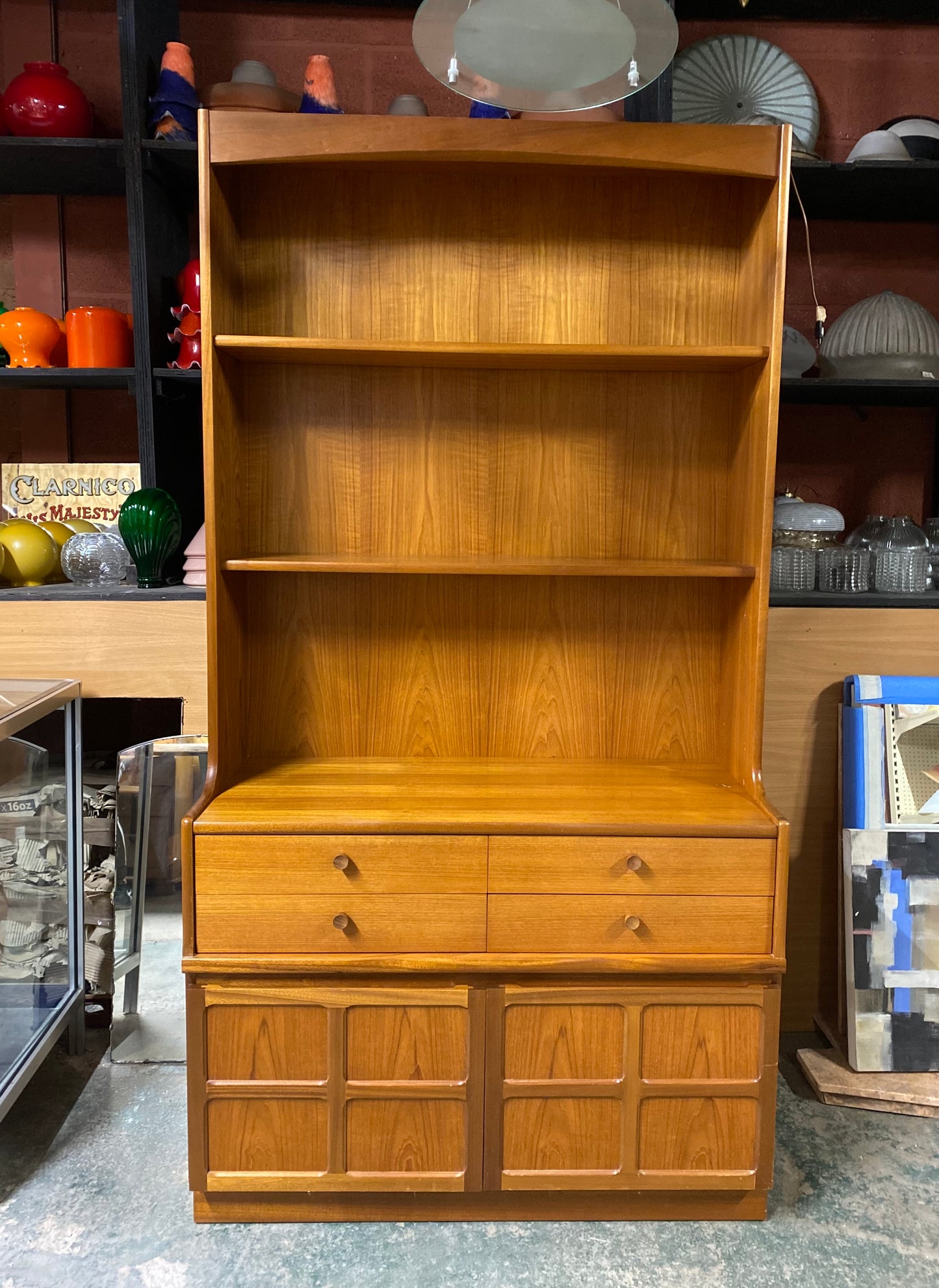 Beautiful Mid Century Nathan Cabinet / Bookcase