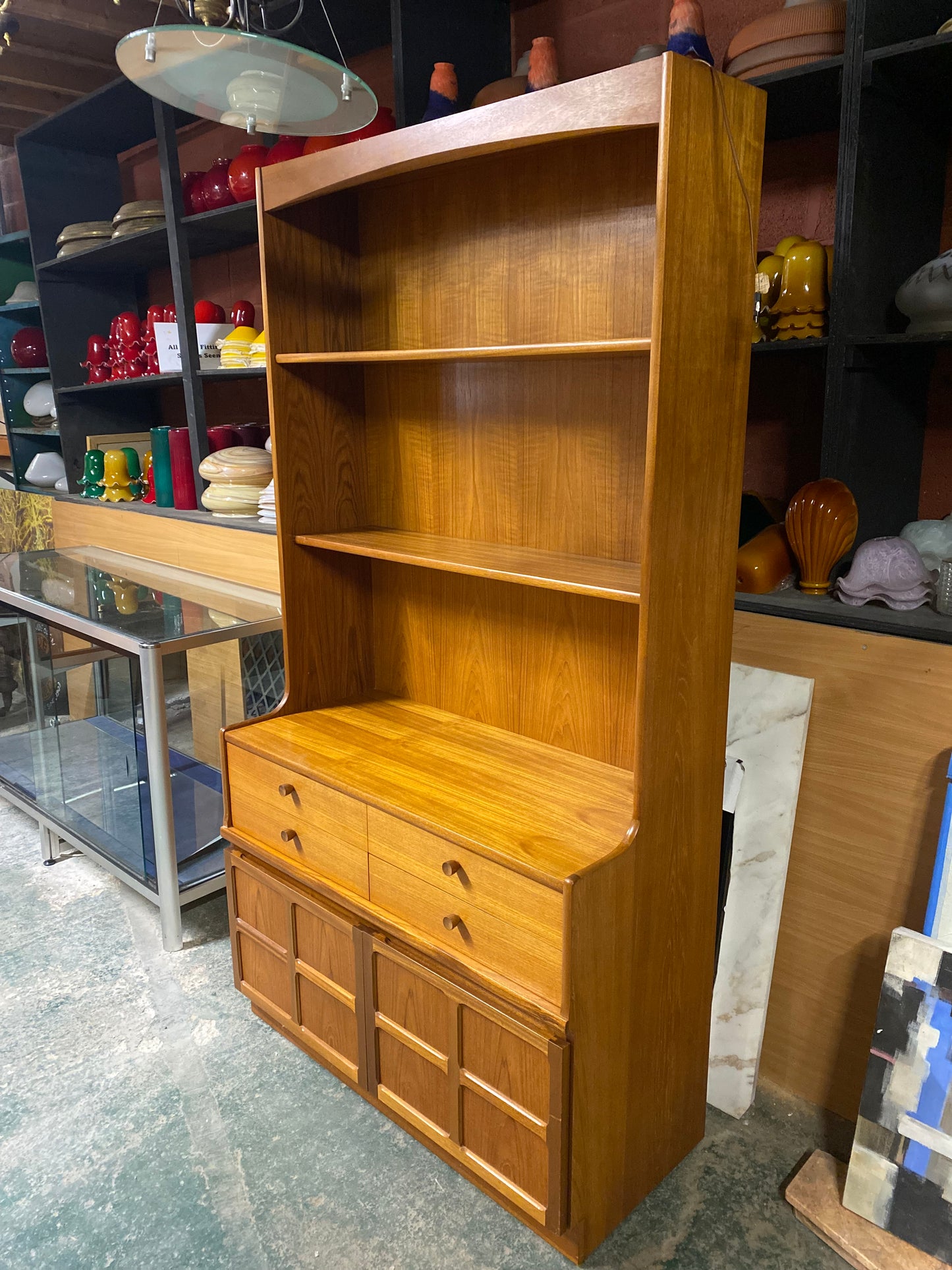 Beautiful Mid Century Nathan Cabinet / Bookcase