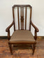 Vintage wooden chair with arms