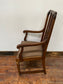 Vintage wooden chair with arms