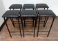 Poseur table & set of 6 bar stools