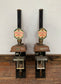 Vintage beer hand pumps