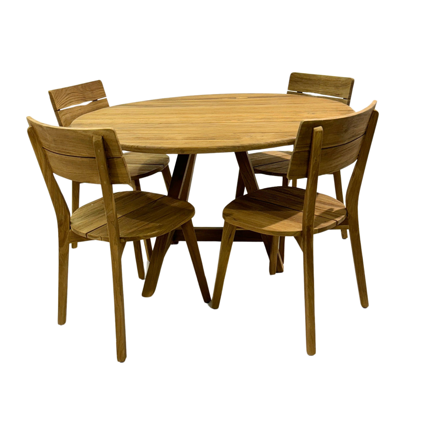 Scandi style teak dining table