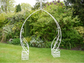 Large garden arch with planters (new)